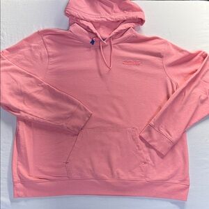 Vineyard Vines Light Pink Hoodie with Navy Trim